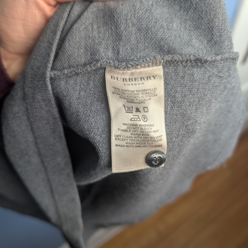 Burberry Dark Gray Polo Shirt - Picture 4 of 4